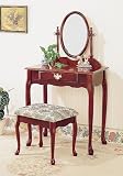 Vanity Table Set in Cherry - Coaster Review