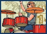 Drummer Wall Mural