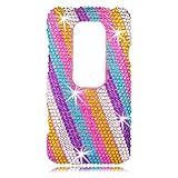 Talon 16143 Full Diamond Bling Phone Shell for HTC Evo 3D (Rainbow) - Sprin ....