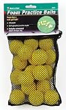 Jef World of Golf Gifts and Gallery, Inc. Foam Practice Balls (Yellow, Set of 18)