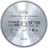 Buy 14-Inch 100 Teeth ATB Trim and Ultra Fine Finish Carbide Saw Blade by Gilatools