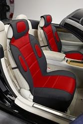 Eurow Sideless Sport Mesh Seat Cover (Red, 2-Pack)