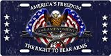 "Second Amendment" Custom License Plate Novelty Tag from Redeye Laserworks