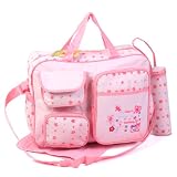 from Baby Angel 3pcs Baby Diaper Nappy Chaning Bags - Pink Flower 91351