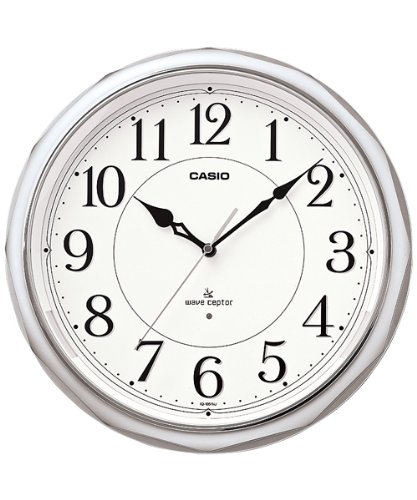 CASIO[カシオ計算機]クロック 電波掛け時計 アナログ シルバー IQ-1051NJ-8JF