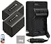 Pack Of 2 NP-FV70 Batteries & Battery Charger Kit for Sony HDR-CX190 HDR-CX200 HDR-CX210 HDR-PJ230 HDR-PJ380 HDR-PJ430V HDR-PJ650V HDR-PV790V HDR-TD30V Handycam Camcorder + More!!