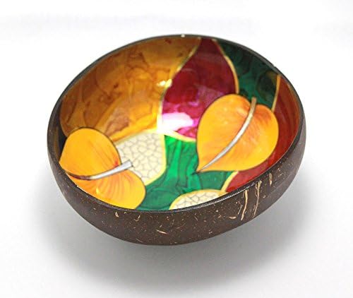 Coconut bowl Coconut Shell Ware with Art paint