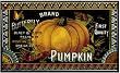 Butterfly Brand Pumpkin Porcelain Refrigerator Magnet