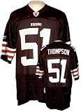 Cleveland Browns Mens NFL Replica Jersey Chaun Thompson #51 Brown