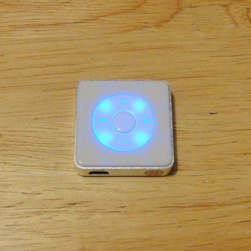 4GB white Quartet Flash light mini Mp3 player