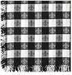 Durable Hand Woven Jacquard 100% Cotton Fleur De Lis Tablecloth 60x60 Inches