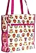 World Traveler Pink Owl Print Travel Tote Bag 12-inch