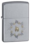 Zippo Lighter Ring of Fire, Satin Chrome