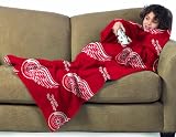 Detroit Red Wings Youth Comfy Throw Blanket with Sleeves