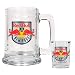 NY/NJ Red Bull Soccer Glass Tankard and Square Shot Glass Set - Primary Team Logo MAJOR-LEAGUE-SOCCER Soccer