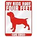 New  My Kids Have 4 Feet : Cane Corso  Parking Sign Dog
