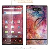 Protective Decal Skin STICKER for Virgin Mobile Motorola Triumph case cover Triumph-124