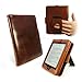 Tuff-Luv Vintage Leather 'Embrace Plus' case cover & stand for Kindle Touch / Paperwhite (Sleep Book) - Brown