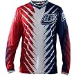 Troy Lee Designs GP Shocker Men's MX Motorcycle Jersey - Red/White/Blue