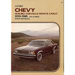 Chevy Malibu, Chevelle, Monte Carlo, 1970-1985 gas & diesel shop manual book cover