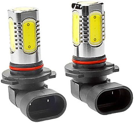 Qoosseine 9005 7w 350lm 5-led 6000-6500k White Light Car Fog Lamp (Dc 12-24v, 1-pair)
