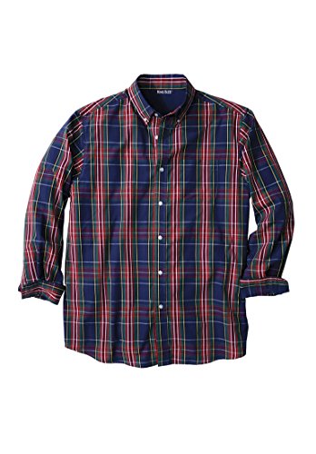 Kingsize Men's Big & Tall Wrinkle-Resistant Holiday Shirt