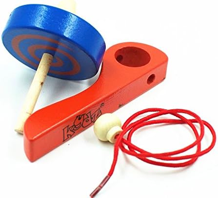 InnovationWorld Wooden Spinning Top Toys for Kids and Toddlers