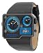 Diesel Dz7103 Gents Black Dial With Blue Detail Black Leather Strap Watch
