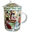 Oriental Tall Tea Cup with Filter - Oriental Ladies