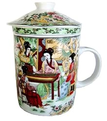 Oriental Tall Tea Cup with Filter - Oriental Ladies
