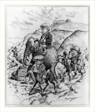 Historic Print (L): [Race to the White House with Wilson on a donkey and Taft on an elephant being bitten by