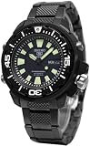 Seiko 5 Automatic XXL All Black PVD Dive Watch Japan Model