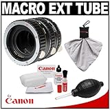 Vivitar Macro Extension Tube Set with Canon Cleaning Kit for Canon EOS Digi ....