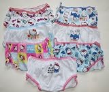 Hello Kitty Girl's Panty Pack 7 Pairs-7 Designs - Size: 2T-3T