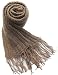 Handmade Acrylic Scarf - Chocolate Cream (Men/women, 100% Knitted By Hand)