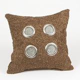 Keyed Up Pillow with Grommets by Glenna Jean