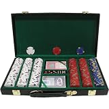 Trademark 300 13 Gm Pro Clay Casino Chips with Deluxe Case (Black)