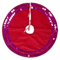 Sequined Mini Tree Skirt - Pink (22")