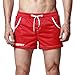 DESMIIT Men's Mesh Pocket Short Red US Large Asia XXL Waist:36