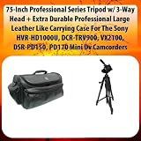 Buy 75-Inch Professional Series Tripod w  3-Way Head + Extra Durable Professional... by Digital