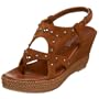Aquatalia by Marvin K. Women's Velour Sandal,Cuoio Suede,6 M US