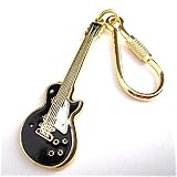 ギブソン・レスポール 黒 ギター キーホルダー L.P. (Black) Guitar Keychain