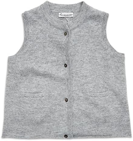 Livanna Boys Button Front Sleeveless Waistcoat. (9 M, Foggy)