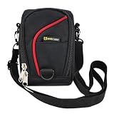 Buy Evecase Black Pouch Case with Strap for Nikon CoolPix P7000, S30, S9100, S8200,...