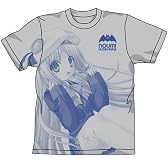リトルバスターズ!  クドリャフカオールプリントTシャツ ライトグレー サイズ:L