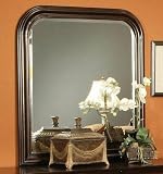 Bedroom Mirror Louis Philippe Style in Cappuccino Finish