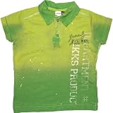 Ikks boys 'vintage' green distressed polo