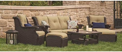 Agio Marseille Woven 6-piece Deep Seating Set