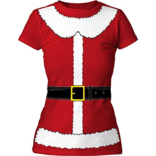 Mrs. Santa Claus Suit Junior's Costume T Shirt