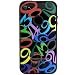 iPhone4/4S用　ビザン数字 シリコンケース(Fミューラー・タイプBlack)